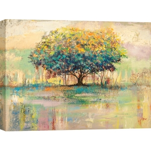 Kunstdruck, Leinwandbilder, Bunter Baum von Luigi Florio