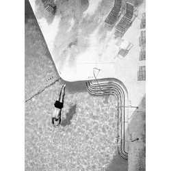 Art print and canvas, Pool #2 (B&W) by  Haute Photo Collection