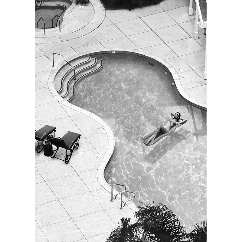 Cuadro foto artística, La piscina #3 (B&W) de Haute Photo Collection