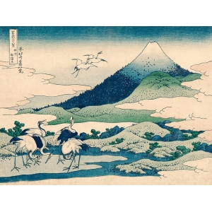 Tableau japonais de Hokusai, Manoir d'Umezawa, province Sagami