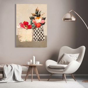 Art print and canvas, Funky Florals IV by Leonardo Bacci