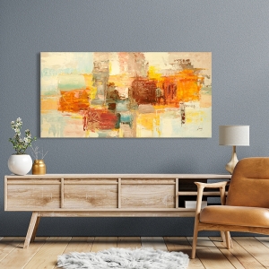 Abstract art print and canvas, Summer lights by  Lucas