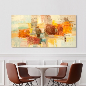 Abstract art print and canvas, Summer lights by  Lucas
