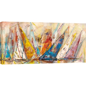 Kunstdruck, Leinwandbilder, Regatta-Segelboote I von Luigi Florio
