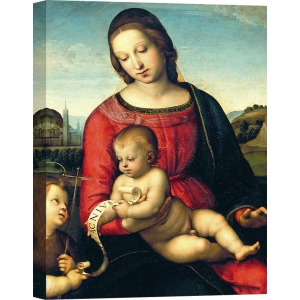 Quadro, stampa su tela. Raffaello, Madonna Terranuova (dettaglio)