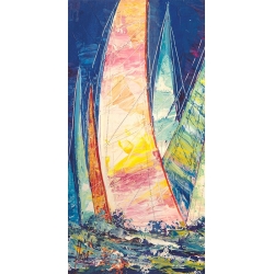 Cuadro en lienzo y lámina, Velas multicolores III de Luigi Florio