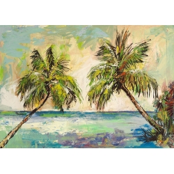 Leinwandbilder, Palmen in der Sonne (Detail) von Luigi Florio