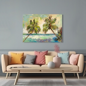 Leinwandbilder, Palmen in der Sonne (Detail) von Luigi Florio