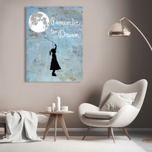 Whimsical art print, Remember to Dream by  Masterfunk Collective