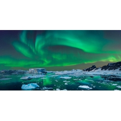 Quadro, stampa su tela. Aurora boreale, Islanda (dettaglio)