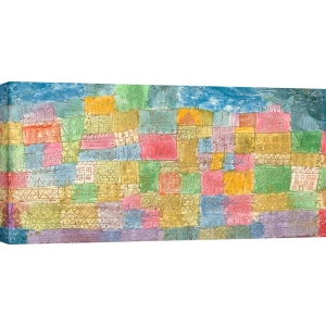 Art print and canvas, Colourful Landscape by Paul Klee