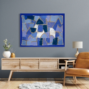 Quadro, stampa su tela, Paul Klee, La notte blu, 1937
