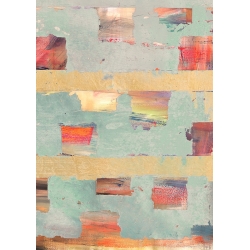 Cuadro abstracto moderno en lienzo, City Rising II de Peter Winkel