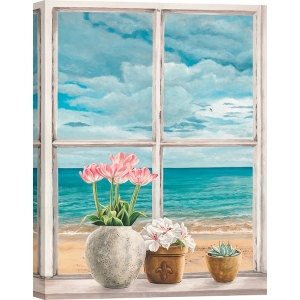 Tableau sur toile, affiche Fenêtre sur la mer I de Remy Dellal