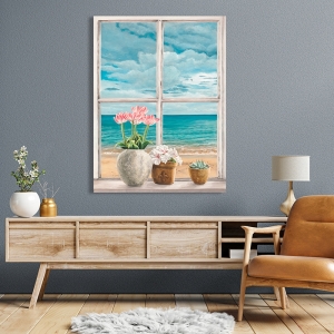 Art print and canvas, A window on the sea I by Remy Dellal