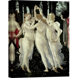 Wall art print and canvas. Sandro Botticelli, Le tre Grazie (detail of the Spring)