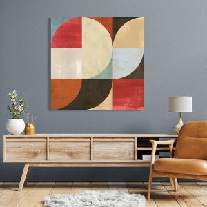 Geometric wall art print, Radiant Waves II by Sandro Nava