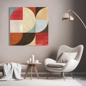 Geometric wall art print, Radiant Waves II by Sandro Nava