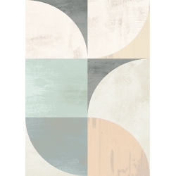 Neutral geometric print, Washed Luxury II by Sandro Nava