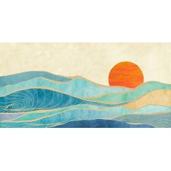 Nordic art print and canvas, Tidal Wave (detail) by Sayaka Miko