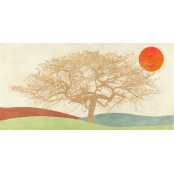 Art print and canvas, Golden Tree by Sayaka Miko
