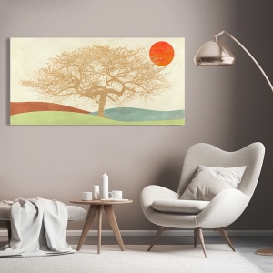 Art print and canvas, Golden Tree by Sayaka Miko