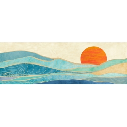 Minimalist print and canvas, Tidal Wave by Sayaka Miko
