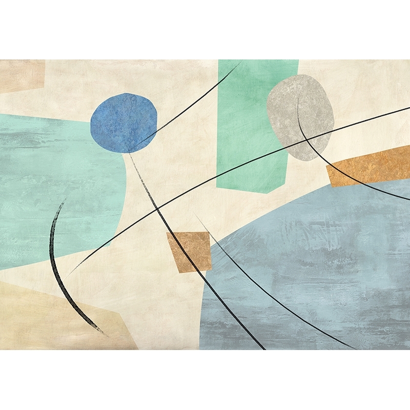 Nordic abstract print and canvas, Friendship by Sven Dorn