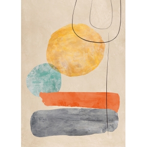 Tableau abstrait minimal, Sunny Afternoon de Sven Dorn