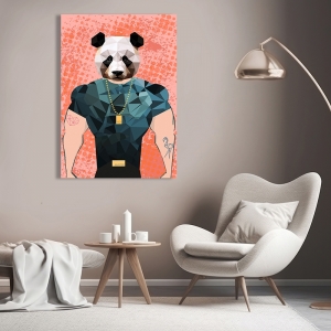 Moderne Tierwandbilder, Panda, Gentle Bouncer von Matt Spencer