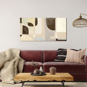 Cuadro abstracto moderno en canvas, Double Fantasy de Steve Roja