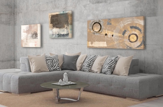 Quadri moderni per l'arredamento del soggiorno | Artprintcafe.com